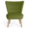 Habitat Alexis Velvet Cocktail Chair - Olive 2 Habitat Alexis Velvet Cocktail Chair - Olive -Home Furnishings Store 1341287 R Z001A
