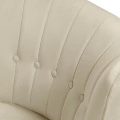 Habitat Alexis Velvet Cocktail Chair - Cream -Home Furnishings Store 1341294 R Z005A