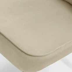 Habitat Alexis Velvet Cocktail Chair - Cream -Home Furnishings Store 1341294 R Z006A