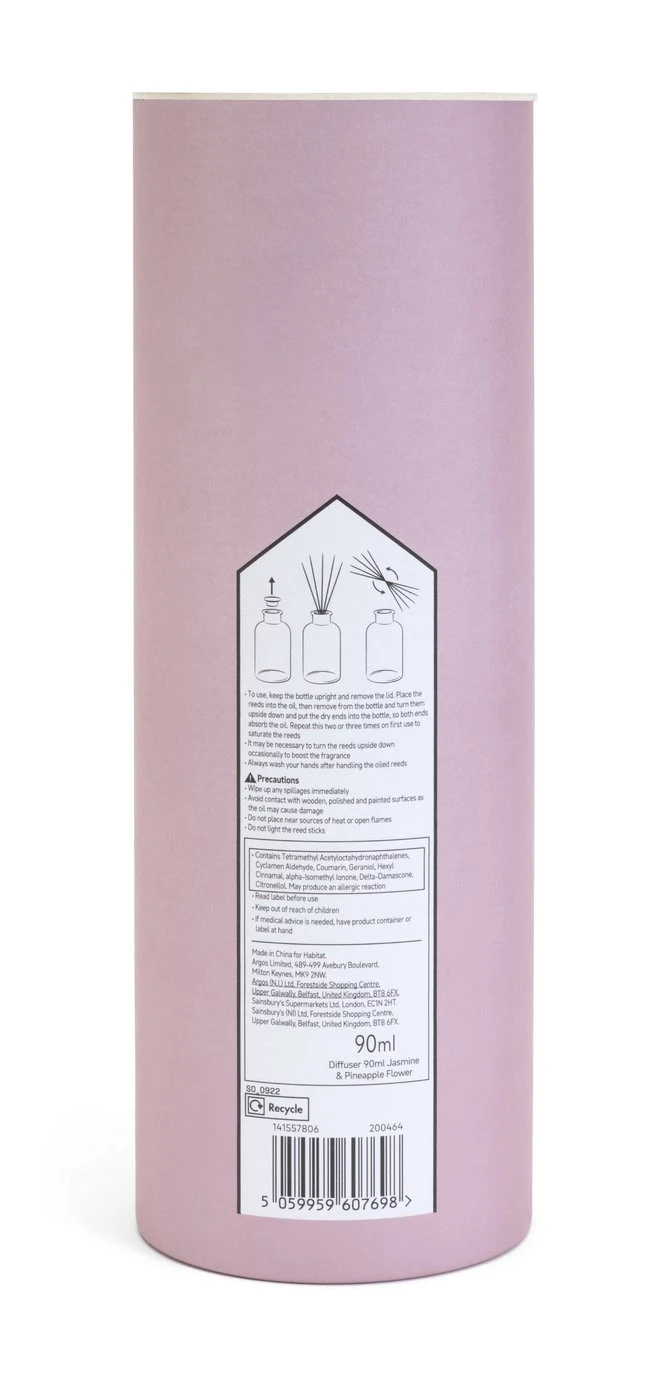 Habitat Diffuser & Refill Set - Jasmine & Pineapple Flower 5 Habitat Diffuser & Refill Set - Jasmine & Pineapple Flower - Image 3