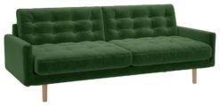 Habitat Fenner Velvet 3 Seater Sofa - Moss Green -Home Furnishings Store 1350443 R Z008A