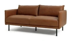 Habitat Moore Leather 3 Seater Sofa - Tan -Home Furnishings Store 1352616 R Z002A