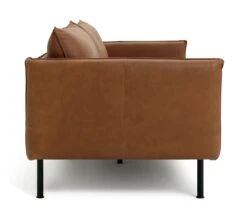 Habitat Moore Leather 3 Seater Sofa - Tan -Home Furnishings Store 1352616 R Z004A