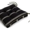 Habitat Woven Stripe Pack Of 2 Seat Cushion - Black -Home Furnishings Store 1402353 R Z001A