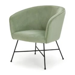 Habitat Jax Metal Accent Chair - Mint Green -Home Furnishings Store 1403950 R Z002A