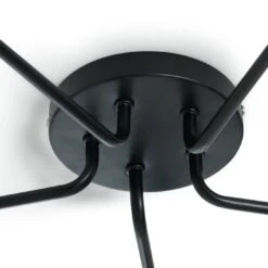 Habitat Rayner Steel 5 Light LED Flush Ceiling Light - Black -Home Furnishings Store 1518261 R Z004A