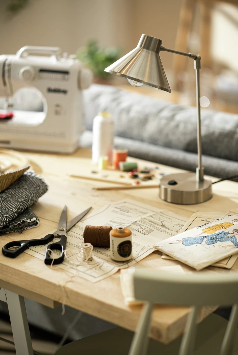 Habitat Bobby Metal Desk Lamp - Silver 6 Habitat Bobby Metal Desk Lamp - Silver - Image 5