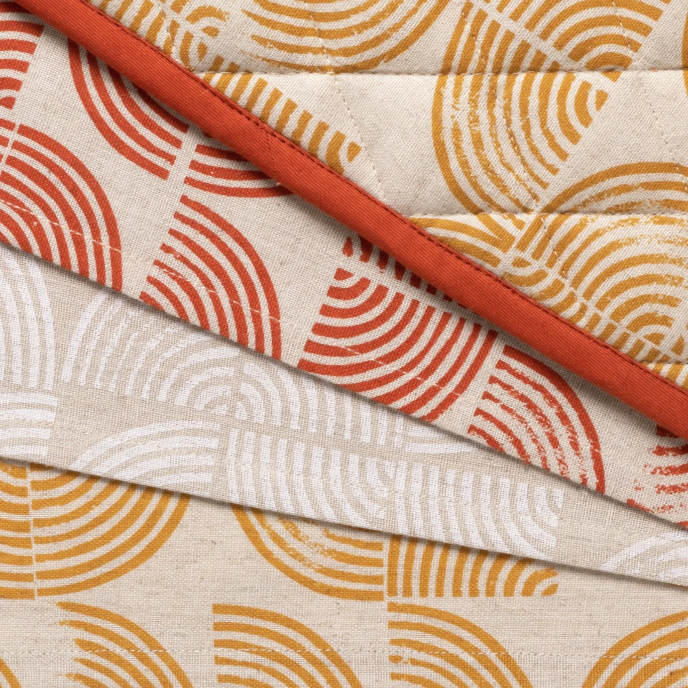 Habitat Block Print Textile Set 6 Habitat Block Print Textile Set - Image 4