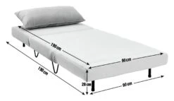 Habitat Roni Single Velvet Chairbed - Mint Green 16 Habitat Roni Single Velvet Chairbed - Mint Green -Home Furnishings Store 1938669 R E002