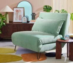 Habitat Roni Single Velvet Chairbed - Mint Green 20 Habitat Roni Single Velvet Chairbed - Mint Green -Home Furnishings Store 1938669 R Z002C