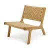 Habitat Faro Woven Paper Rope And Oak Accent Chair - Natural 1 Habitat Faro Woven Paper Rope And Oak Accent Chair - Natural -Home Furnishings Store 1950991 R Z002A