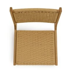 Habitat Faro Woven Paper Rope And Oak Accent Chair - Natural -Home Furnishings Store 1950991 R Z005A