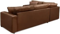 Habitat Eton Leather Right Hand Corner Sofa - Tan -Home Furnishings Store 1958285 R Z004A