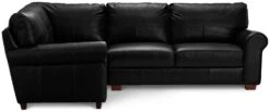 Habitat Salisbury Leather Right Hand Corner Sofa - Black -Home Furnishings Store 1958319 R Z002A
