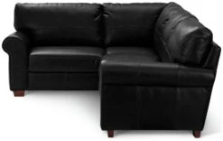 Habitat Salisbury Leather Right Hand Corner Sofa - Black -Home Furnishings Store 1958319 R Z003A