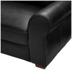 Habitat Salisbury Leather Right Hand Corner Sofa - Black -Home Furnishings Store 1958319 R Z009A