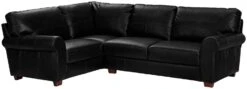 Habitat Salisbury Leather Right Hand Corner Sofa - Black -Home Furnishings Store 1958319 R Z015A