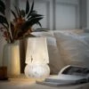 Habitat Rahnn Confetti Glass Table Lamp - White -Home Furnishings Store 1970421 R Z001A