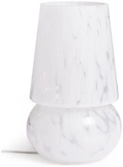 Habitat Rahnn Confetti Glass Table Lamp - White -Home Furnishings Store 1970421 R Z001C