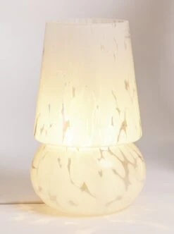 Habitat Rahnn Confetti Glass Table Lamp - White -Home Furnishings Store 1970421 R Z002A
