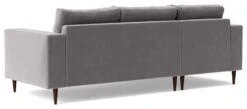 Swoon Evesham Velvet Left Hand Corner Sofa - Silver Grey -Home Furnishings Store 1971114 R Z005A