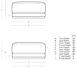 Swoon Denver Velvet Ottoman Footstool - Taupe 11 Swoon Denver Velvet Ottoman Footstool - Taupe -Home Furnishings Store 1971774 R E001