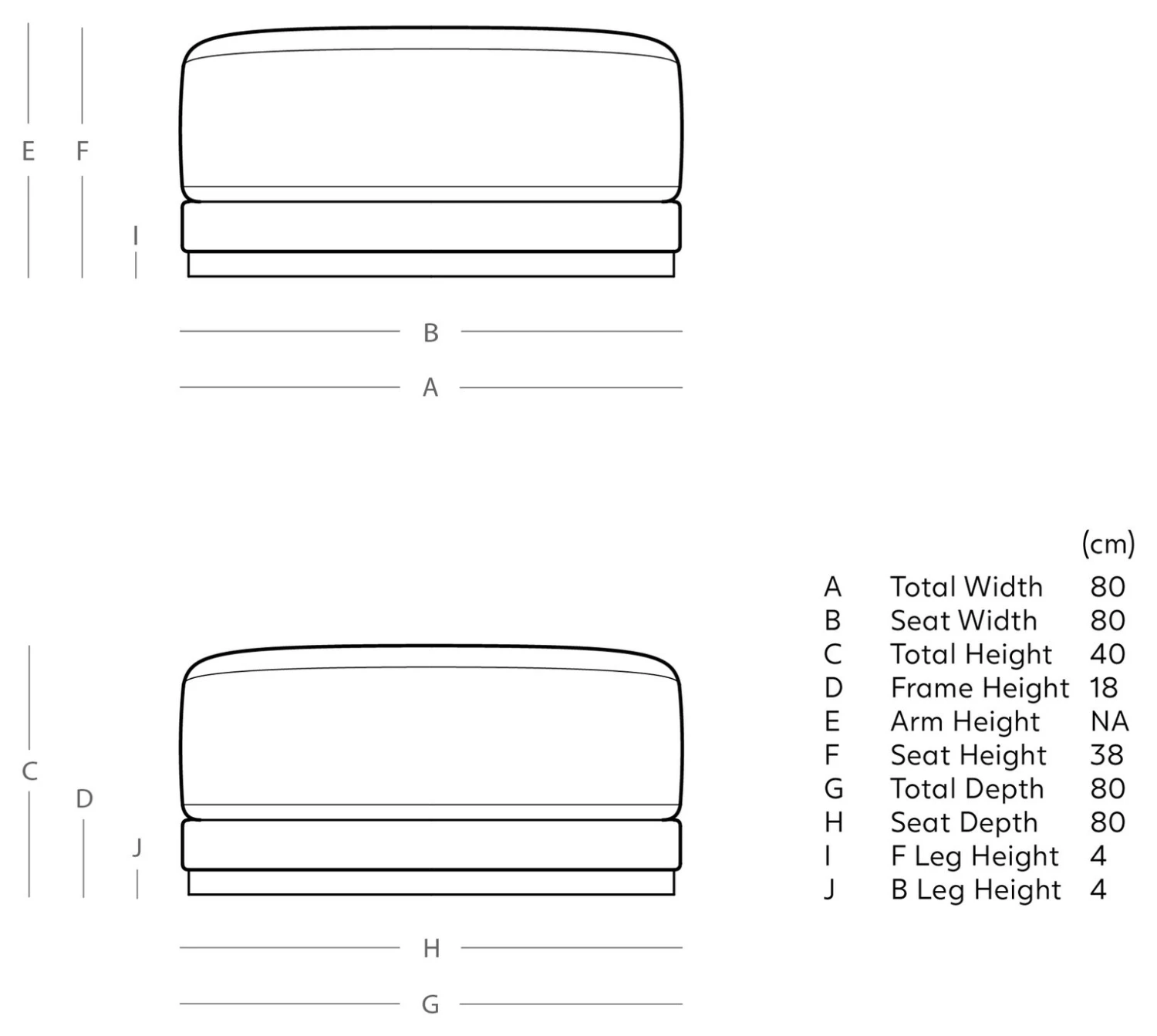 Swoon Denver Velvet Ottoman Footstool - Taupe 6 Swoon Denver Velvet Ottoman Footstool - Taupe - Image 4