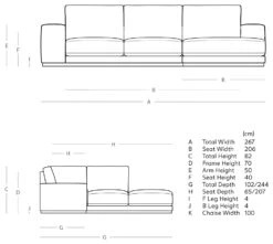 Swoon Denver Velvet Right Hand Corner Sofa - Biscuit -Home Furnishings Store 1972216 R E001