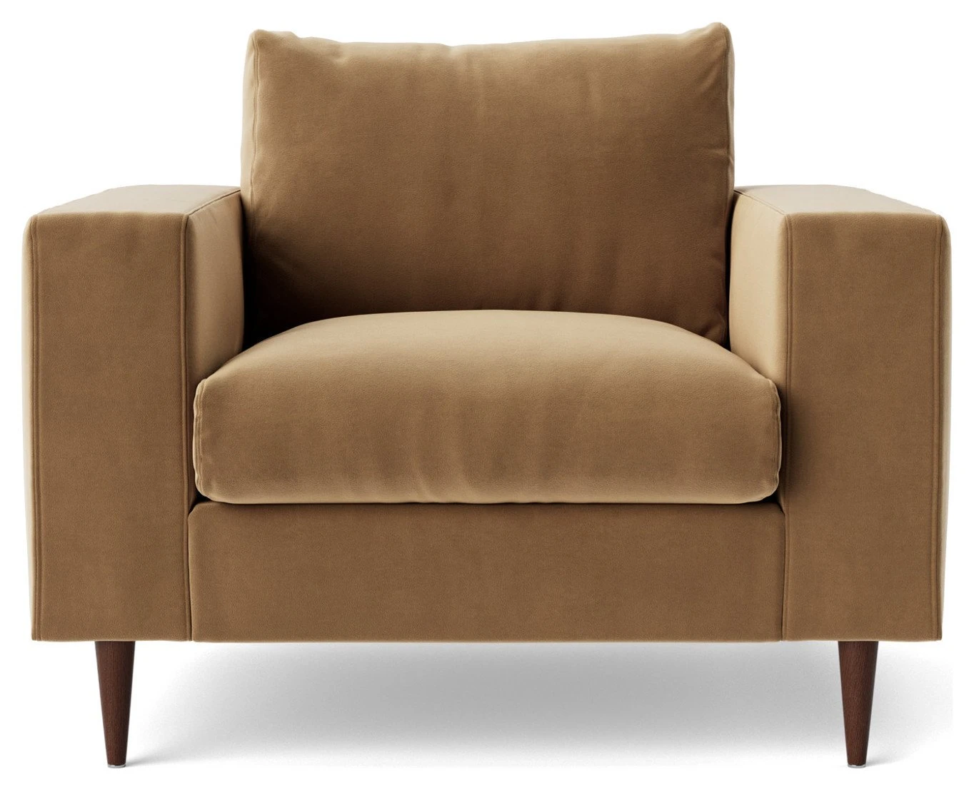 Swoon Evesham Velvet Armchair - Biscuit 3 Swoon Evesham Velvet Armchair - Biscuit
