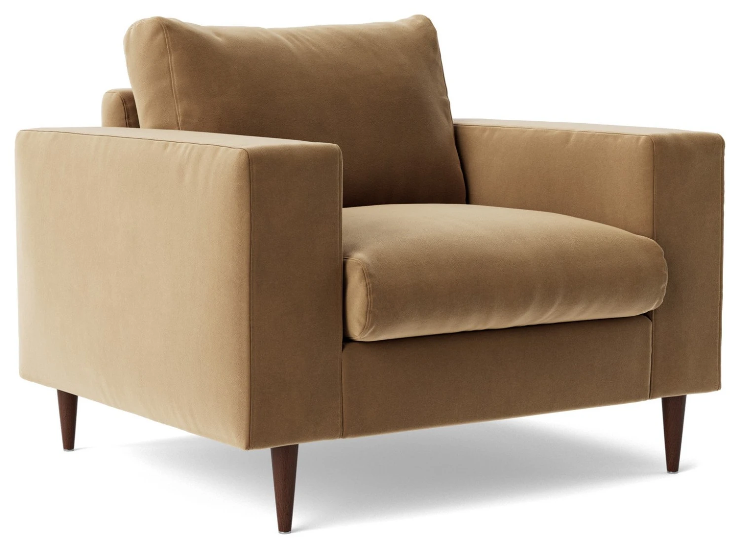 Swoon Evesham Velvet Armchair - Biscuit 7 Swoon Evesham Velvet Armchair - Biscuit - Image 5