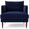 Swoon Kalmar Velvet Armchair - Ink Blue -Home Furnishings Store 1973071 R Z001A
