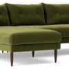 Swoon Kalmar Velvet Left Hand Corner Sofa - Fern Green 2 Swoon Kalmar Velvet Left Hand Corner Sofa - Fern Green -Home Furnishings Store 1973679 R Z001A