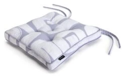 Habitat Brushstroke Pack Of 2 Seat Cushion - Grey