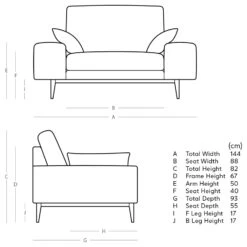 Swoon Tulum Velvet Cuddle Chair - Granite Grey -Home Furnishings Store 1990195 R E001