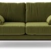 Swoon Tulum Velvet 2 Seater Sofa - Fern Green