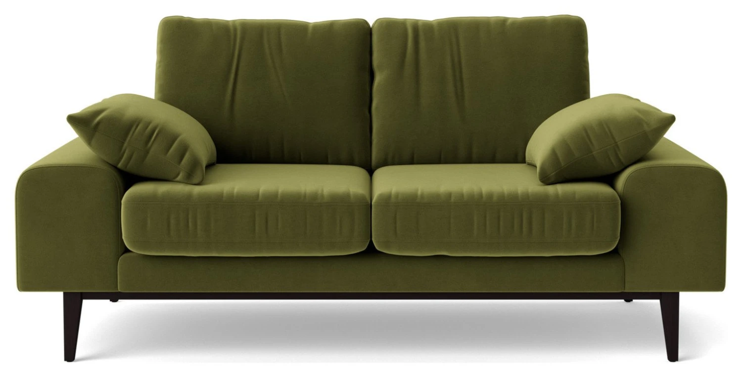 Swoon Tulum Velvet 2 Seater Sofa - Fern Green 3 Swoon Tulum Velvet 2 Seater Sofa - Fern Green