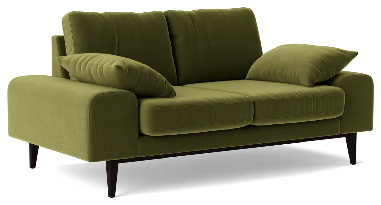 Swoon Tulum Velvet 2 Seater Sofa - Fern Green 10 Swoon Tulum Velvet 2 Seater Sofa - Fern Green - Image 8