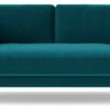 Swoon Munich Velvet 2 Seater Sofa- Kingfisher Blue -Home Furnishings Store 1992210 R Z001A