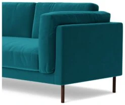 Swoon Munich Velvet 2 Seater Sofa- Kingfisher Blue -Home Furnishings Store 1992210 R Z004A