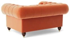 Swoon Winston Velvet Cuddle Chair - Burnt Orange 14 Swoon Winston Velvet Cuddle Chair - Burnt Orange -Home Furnishings Store 1993068 R Z004A