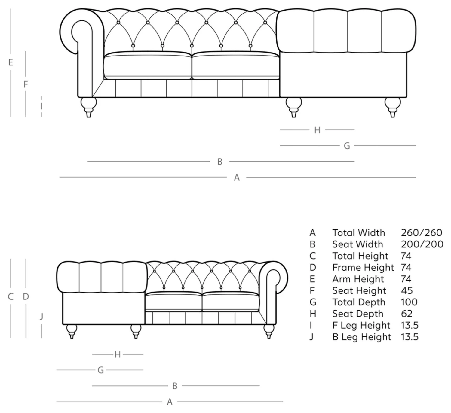 Swoon Winston Velvet 5 Seater Corner Sofa - Ink Blue 6 Swoon Winston Velvet 5 Seater Corner Sofa - Ink Blue - Image 4