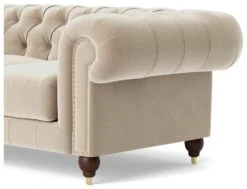 Swoon Winston Velvet 2 Seater Sofa - Taupe -Home Furnishings Store 1993532 R Z004A