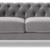 Swoon Winston Velvet 3 Seater Sofa - Silver Grey -Home Furnishings Store 1994971 R Z001A