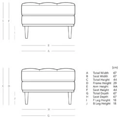 Swoon Berlin Velvet Ottoman Footstool - Fern Green -Home Furnishings Store 1996546 R E001