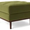 Swoon Berlin Velvet Ottoman Footstool - Fern Green 2 Swoon Berlin Velvet Ottoman Footstool - Fern Green -Home Furnishings Store 1996546 R Z001A