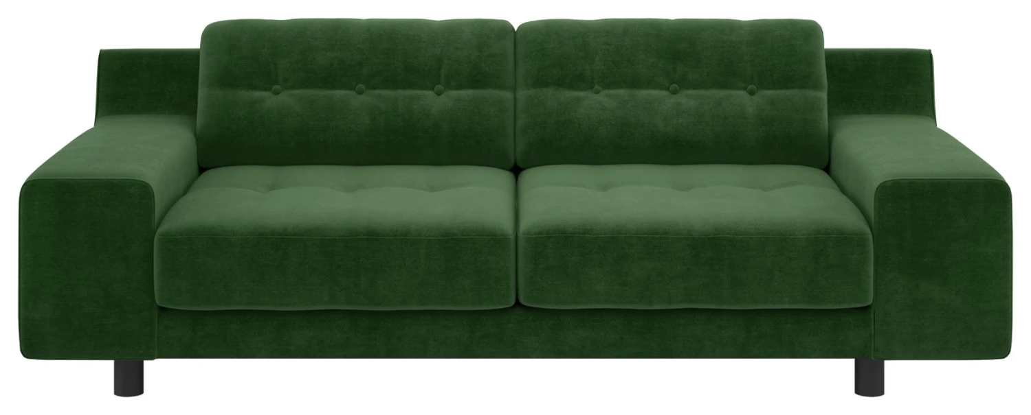 Habitat Hendricks Velvet 3 Seater Sofa - Moss Green 3 Habitat Hendricks Velvet 3 Seater Sofa - Moss Green