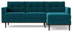 Swoon Berlin Velvet Right Hand Corner Sofa- Kingfisher Blue 13 Swoon Berlin Velvet Right Hand Corner Sofa- Kingfisher Blue -Home Furnishings Store 1997325 R Z003A