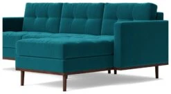 Swoon Berlin Velvet Right Hand Corner Sofa- Kingfisher Blue 14 Swoon Berlin Velvet Right Hand Corner Sofa- Kingfisher Blue -Home Furnishings Store 1997325 R Z004A