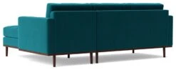 Swoon Berlin Velvet Right Hand Corner Sofa- Kingfisher Blue 15 Swoon Berlin Velvet Right Hand Corner Sofa- Kingfisher Blue -Home Furnishings Store 1997325 R Z005A