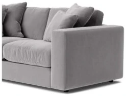 Swoon Althaea Velvet 2 Seater Sofa - Silver Grey 15 Swoon Althaea Velvet 2 Seater Sofa - Silver Grey -Home Furnishings Store 1997679 R Z004A